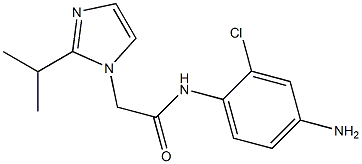 N-(4-amino-2-chlorophenyl)-2-[2-(propan-2-yl)-1H-imidazol-1-yl]acetamide 结构式