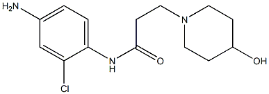 N-(4-amino-2-chlorophenyl)-3-(4-hydroxypiperidin-1-yl)propanamide 结构式