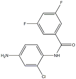 N-(4-amino-2-chlorophenyl)-3,5-difluorobenzamide 结构式