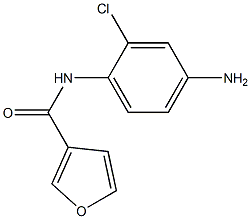 N-(4-amino-2-chlorophenyl)-3-furamide 结构式