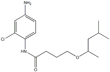 N-(4-amino-2-chlorophenyl)-4-[(4-methylpentan-2-yl)oxy]butanamide 结构式