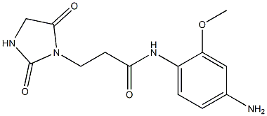 N-(4-amino-2-methoxyphenyl)-3-(2,5-dioxoimidazolidin-1-yl)propanamide 结构式