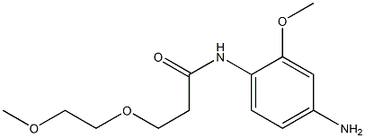 N-(4-amino-2-methoxyphenyl)-3-(2-methoxyethoxy)propanamide 结构式