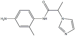 N-(4-amino-2-methylphenyl)-2-(1H-imidazol-1-yl)propanamide 结构式