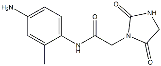 N-(4-amino-2-methylphenyl)-2-(2,5-dioxoimidazolidin-1-yl)acetamide 结构式