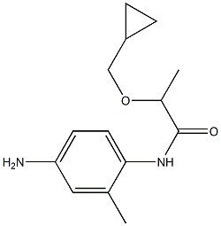 N-(4-amino-2-methylphenyl)-2-(cyclopropylmethoxy)propanamide 结构式