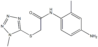 N-(4-amino-2-methylphenyl)-2-[(1-methyl-1H-1,2,3,4-tetrazol-5-yl)sulfanyl]acetamide 结构式