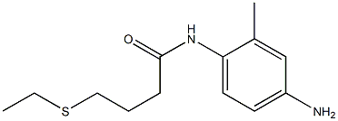 N-(4-amino-2-methylphenyl)-4-(ethylsulfanyl)butanamide 结构式