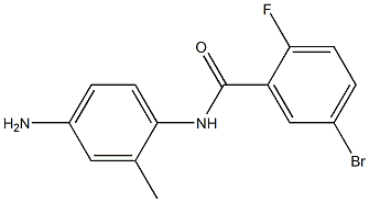 N-(4-amino-2-methylphenyl)-5-bromo-2-fluorobenzamide 结构式