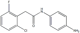 N-(4-aminophenyl)-2-(2-chloro-6-fluorophenyl)acetamide 结构式