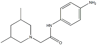 N-(4-aminophenyl)-2-(3,5-dimethylpiperidin-1-yl)acetamide 结构式