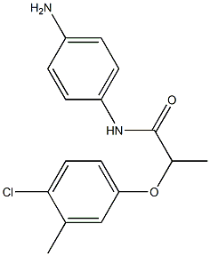 N-(4-aminophenyl)-2-(4-chloro-3-methylphenoxy)propanamide 结构式