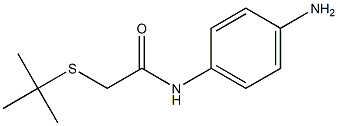 N-(4-aminophenyl)-2-(tert-butylsulfanyl)acetamide 结构式