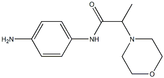 N-(4-aminophenyl)-2-morpholin-4-ylpropanamide 结构式