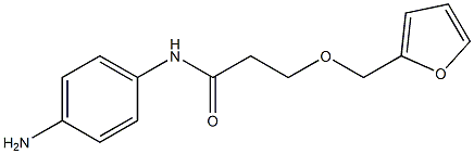 N-(4-aminophenyl)-3-(2-furylmethoxy)propanamide 结构式