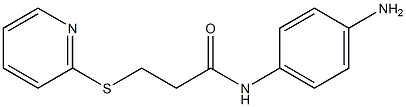 N-(4-aminophenyl)-3-(pyridin-2-ylsulfanyl)propanamide 结构式