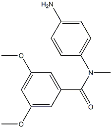 N-(4-aminophenyl)-3,5-dimethoxy-N-methylbenzamide 结构式