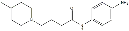 N-(4-aminophenyl)-4-(4-methylpiperidin-1-yl)butanamide 结构式