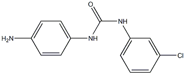 N-(4-aminophenyl)-N'-(3-chlorophenyl)urea 结构式