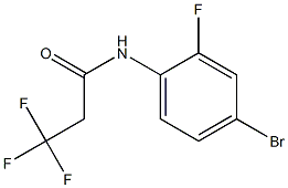 N-(4-bromo-2-fluorophenyl)-3,3,3-trifluoropropanamide 结构式