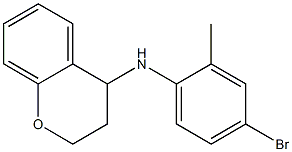 N-(4-bromo-2-methylphenyl)-3,4-dihydro-2H-1-benzopyran-4-amine 结构式