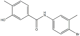 N-(4-bromo-3-methylphenyl)-3-hydroxy-4-methylbenzamide 结构式