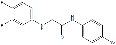 N-(4-bromophenyl)-2-[(3,4-difluorophenyl)amino]acetamide 结构式