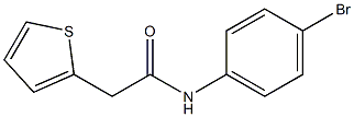 N-(4-bromophenyl)-2-thien-2-ylacetamide 结构式