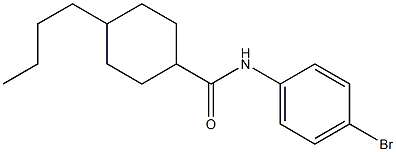 N-(4-bromophenyl)-4-butylcyclohexane-1-carboxamide 结构式