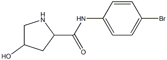 N-(4-bromophenyl)-4-hydroxypyrrolidine-2-carboxamide 结构式