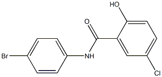 N-(4-bromophenyl)-5-chloro-2-hydroxybenzamide 结构式