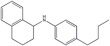 N-(4-butylphenyl)-1,2,3,4-tetrahydronaphthalen-1-amine 结构式