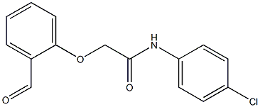 N-(4-chlorophenyl)-2-(2-formylphenoxy)acetamide 结构式