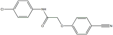 N-(4-chlorophenyl)-2-(4-cyanophenoxy)acetamide 结构式