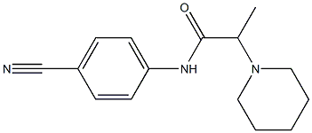 N-(4-cyanophenyl)-2-(piperidin-1-yl)propanamide 结构式