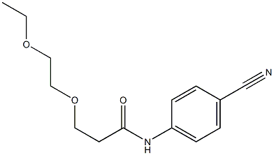 N-(4-cyanophenyl)-3-(2-ethoxyethoxy)propanamide 结构式