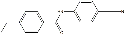 N-(4-cyanophenyl)-4-ethylbenzamide 结构式