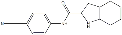 N-(4-cyanophenyl)octahydro-1H-indole-2-carboxamide 结构式