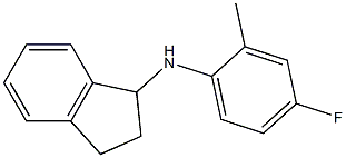 N-(4-fluoro-2-methylphenyl)-2,3-dihydro-1H-inden-1-amine 结构式