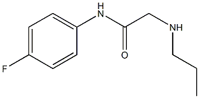 N-(4-fluorophenyl)-2-(propylamino)acetamide 结构式