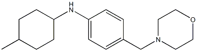 N-(4-methylcyclohexyl)-4-(morpholin-4-ylmethyl)aniline 结构式