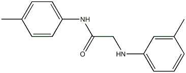 N-(4-methylphenyl)-2-[(3-methylphenyl)amino]acetamide 结构式