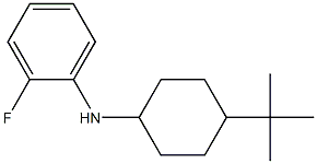 N-(4-tert-butylcyclohexyl)-2-fluoroaniline 结构式