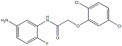 N-(5-amino-2-fluorophenyl)-2-(2,5-dichlorophenoxy)acetamide 结构式