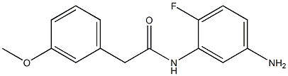 N-(5-amino-2-fluorophenyl)-2-(3-methoxyphenyl)acetamide 结构式