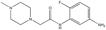 N-(5-amino-2-fluorophenyl)-2-(4-methylpiperazin-1-yl)acetamide 结构式