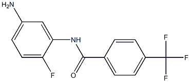 N-(5-amino-2-fluorophenyl)-4-(trifluoromethyl)benzamide 结构式