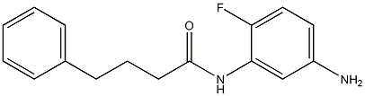 N-(5-amino-2-fluorophenyl)-4-phenylbutanamide 结构式