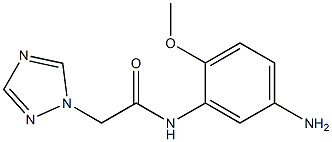 N-(5-amino-2-methoxyphenyl)-2-(1H-1,2,4-triazol-1-yl)acetamide 结构式