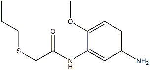 N-(5-amino-2-methoxyphenyl)-2-(propylsulfanyl)acetamide 结构式